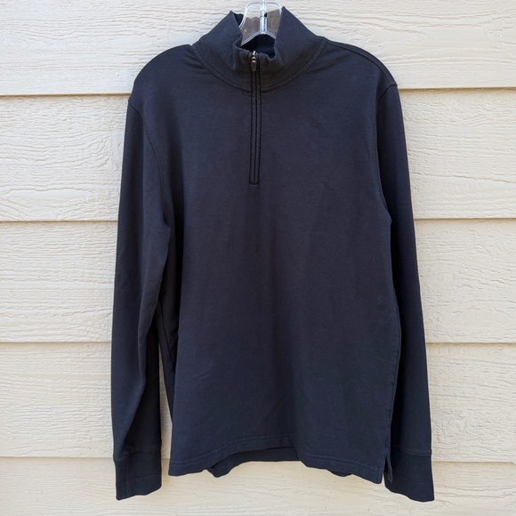 Foreign Rider Co Canada Black 1/4 Zip Sweatshirt Men Size 2 44” Chest Pullover - Picture 11 of 11
